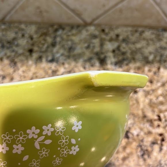 PYREX Spring blossom crazy daisy #443 cinderella nesting vintage mixing bowl - Picture 4 of 8